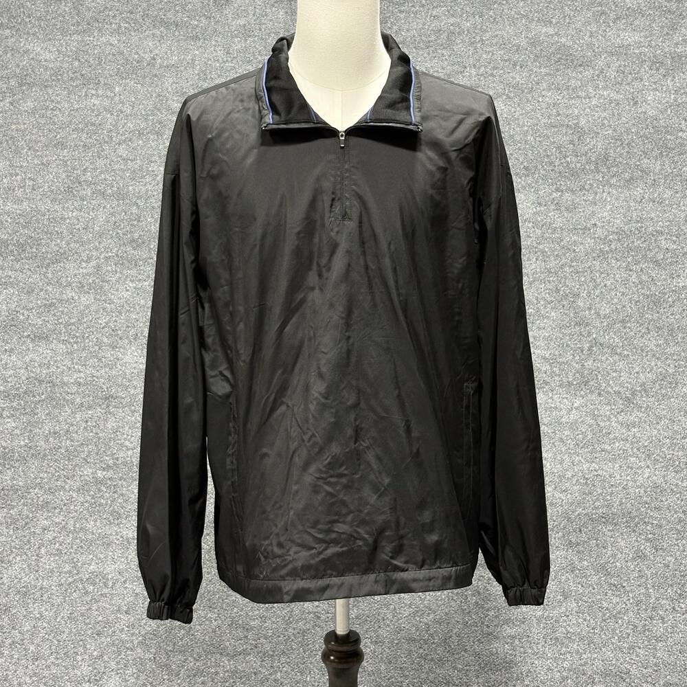 Tommy Hilfiger Golf Jacket Mens 2XL XXL Black Quarter Zip Water Repellent Mesh